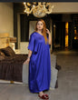 Blue Silk Night Suit