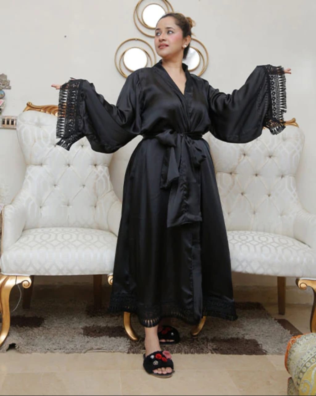 Black Silk Nighty